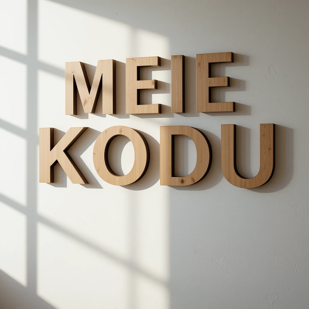 Vineerist dekoratiivsed tähed ja sõnad – Sinu kujundus!